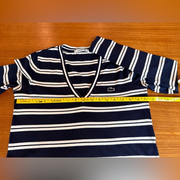 LACOSTE Long Sleeve Cotton Top - Picture 1 of 4